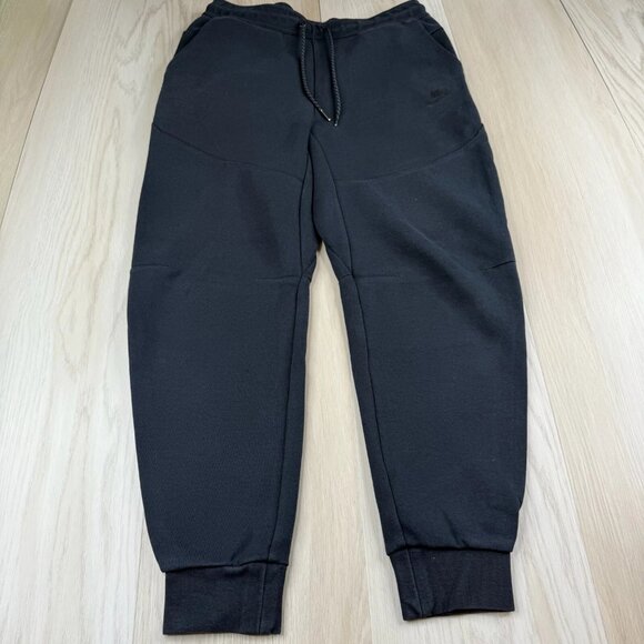 Nike Mens Black Sportswear Tech Fleece Drawstring Tapered Jogger Pants Size M - Picture 1 of 9